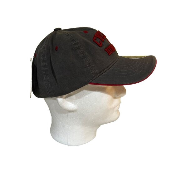 Iowa State Cyclones Gray Red Stitched Zephyr Adjustable Hat New - Picture 5 of 6